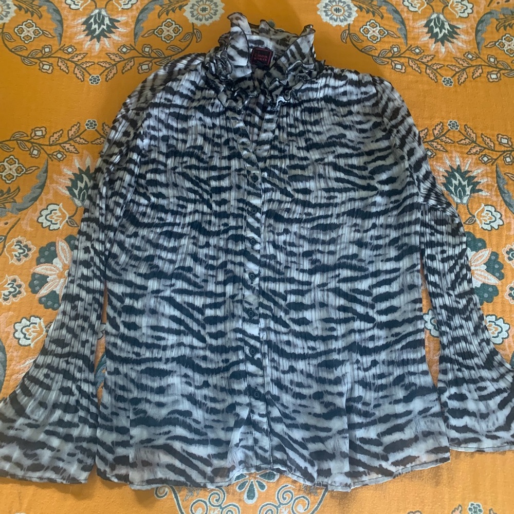 Super fun leopard pink top. Long sleeve